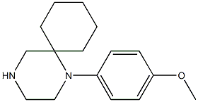 1-(1,4-Diazaspiro[5.5]undecyl)-4-methoxybenzene,,结构式