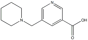 5-(piperidylmethyl)pyridine-3-carboxylic acid 结构式