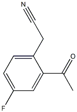 2-Acetyl-4-fluorophenylacetonitrile Struktur