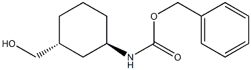 Benzyl Trans-3-Hydroxymethylcyclohexylcarbamate Structure