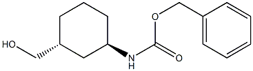 Benzyl Trans-3-Hydroxymethylcyclohexylcarbamate Struktur