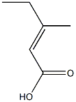 3-Methyl-pent-2-enoic acid Struktur