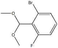 2-Bromo-6-fluorobenzaldehyde dimethyl acetal,,结构式