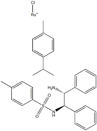 (R,R)-N-(对甲苯磺酰)-1,2-二苯基乙二胺(氯)(对丙基甲苯 结构式
