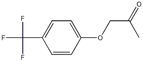 P-Trifluoromethyl phenyl acetonile 化学構造式