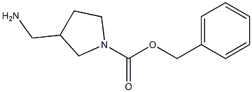 1-Cbz-3-aminomethylpyrrolidine Structure