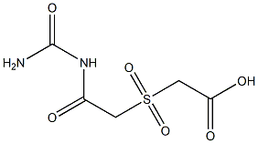 ({2-[(aminocarbonyl)amino]-2-oxoethyl}sulfonyl)acetic acid 结构式