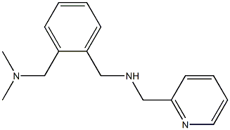 ({2-[(dimethylamino)methyl]phenyl}methyl)(pyridin-2-ylmethyl)amine,,结构式