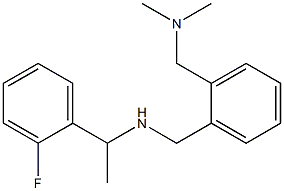 ({2-[(dimethylamino)methyl]phenyl}methyl)[1-(2-fluorophenyl)ethyl]amine Struktur