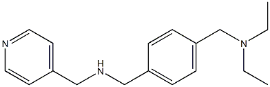 ({4-[(diethylamino)methyl]phenyl}methyl)(pyridin-4-ylmethyl)amine Structure