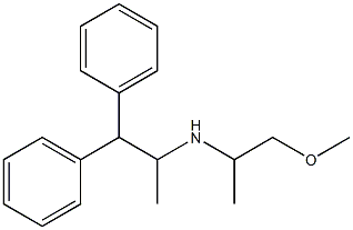 (1,1-diphenylpropan-2-yl)(1-methoxypropan-2-yl)amine Struktur