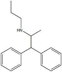 (1,1-diphenylpropan-2-yl)(propyl)amine Struktur