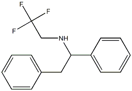 (1,2-diphenylethyl)(2,2,2-trifluoroethyl)amine,,结构式