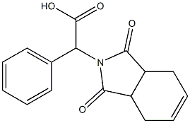 (1,3-dioxo-1,3,3a,4,7,7a-hexahydro-2H-isoindol-2-yl)(phenyl)acetic acid Structure