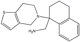 (1-{4H,5H,6H,7H-thieno[3,2-c]pyridin-5-yl}-1,2,3,4-tetrahydronaphthalen-1-yl)methanamine,,结构式