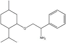 (1-amino-2-{[5-methyl-2-(propan-2-yl)cyclohexyl]oxy}ethyl)benzene 结构式