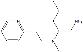 (1-amino-4-methylpentan-2-yl)(methyl)[2-(pyridin-2-yl)ethyl]amine 结构式