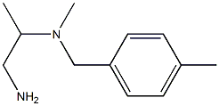 (1-aminopropan-2-yl)(methyl)[(4-methylphenyl)methyl]amine Structure