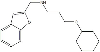 (1-benzofuran-2-ylmethyl)[3-(cyclohexyloxy)propyl]amine 结构式