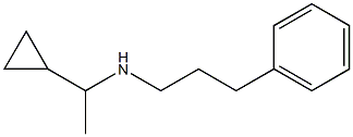 (1-cyclopropylethyl)(3-phenylpropyl)amine Structure