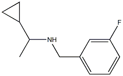 (1-cyclopropylethyl)[(3-fluorophenyl)methyl]amine,,结构式