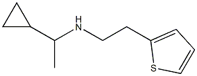 (1-cyclopropylethyl)[2-(thiophen-2-yl)ethyl]amine Structure