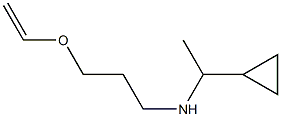 (1-cyclopropylethyl)[3-(ethenyloxy)propyl]amine Structure