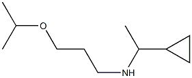 (1-cyclopropylethyl)[3-(propan-2-yloxy)propyl]amine Structure