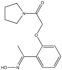 (1E)-1-[2-(2-oxo-2-pyrrolidin-1-ylethoxy)phenyl]ethanone oxime Structure