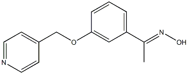 (1E)-1-[3-(pyridin-4-ylmethoxy)phenyl]ethanone oxime Structure