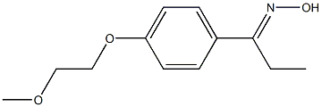(1E)-1-[4-(2-methoxyethoxy)phenyl]propan-1-one oxime 结构式