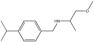 (1-methoxypropan-2-yl)({[4-(propan-2-yl)phenyl]methyl})amine Struktur