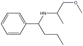 (1-methoxypropan-2-yl)(1-phenylbutyl)amine Struktur