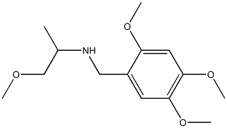 (1-methoxypropan-2-yl)[(2,4,5-trimethoxyphenyl)methyl]amine,,结构式