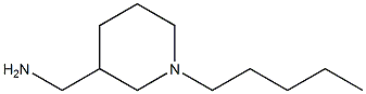 (1-pentylpiperidin-3-yl)methanamine 化学構造式