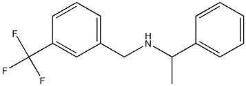(1-phenylethyl)({[3-(trifluoromethyl)phenyl]methyl})amine Struktur