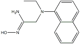 (1Z)-2-[ethyl(1-naphthyl)amino]-N'-hydroxyethanimidamide,,结构式