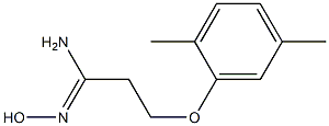 (1Z)-3-(2,5-dimethylphenoxy)-N'-hydroxypropanimidamide,,结构式