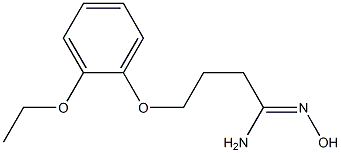 (1Z)-4-(2-ethoxyphenoxy)-N'-hydroxybutanimidamide Structure