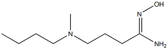 (1Z)-4-[butyl(methyl)amino]-N'-hydroxybutanimidamide Struktur