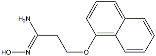 (1Z)-N'-hydroxy-3-(1-naphthyloxy)propanimidamide Structure