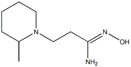 (1Z)-N'-hydroxy-3-(2-methylpiperidin-1-yl)propanimidamide Struktur
