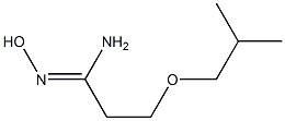(1Z)-N'-hydroxy-3-isobutoxypropanimidamide 结构式