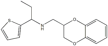 (2,3-dihydro-1,4-benzodioxin-2-ylmethyl)[1-(thiophen-2-yl)propyl]amine 化学構造式