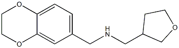 (2,3-dihydro-1,4-benzodioxin-6-ylmethyl)(oxolan-3-ylmethyl)amine 结构式