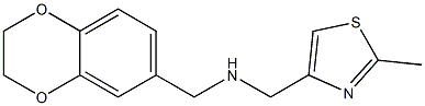 (2,3-dihydro-1,4-benzodioxin-6-ylmethyl)[(2-methyl-1,3-thiazol-4-yl)methyl]amine|