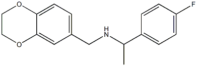 (2,3-dihydro-1,4-benzodioxin-6-ylmethyl)[1-(4-fluorophenyl)ethyl]amine