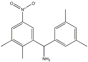 (2,3-dimethyl-5-nitrophenyl)(3,5-dimethylphenyl)methanamine Struktur