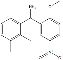 (2,3-dimethylphenyl)(2-methoxy-5-nitrophenyl)methanamine,,结构式