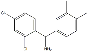 (2,4-dichlorophenyl)(3,4-dimethylphenyl)methanamine 化学構造式